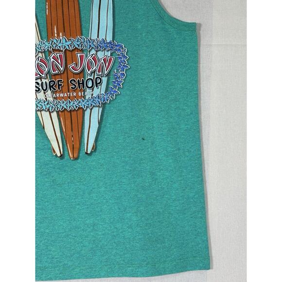 Ron Jon Surf Shop Clearwater Beach Tank Top - Teal Men’s Sleeveless Shirt Large - Picture 16 of 16